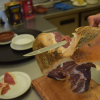 Tapas freshly prepared at Los Gatos (Swindon)